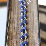 Blue Earrings, Sterling Silver, Long Lapis Lazuli..